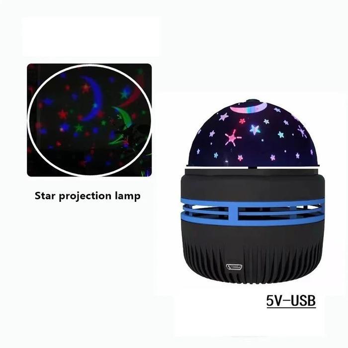 "New" Lampu Tidur Anak / Lampu Dekorasi LED Proyektor Bulan Bintang Lampu Tidur Bintang