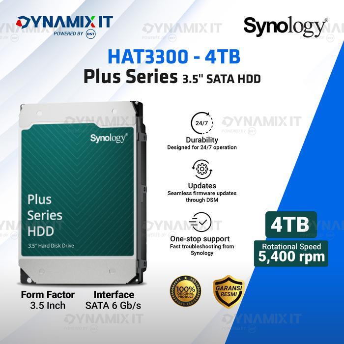 Sale Synology Hdd Plus Series Hat3300-4T 4Tb 3.5" Sata Harddisk