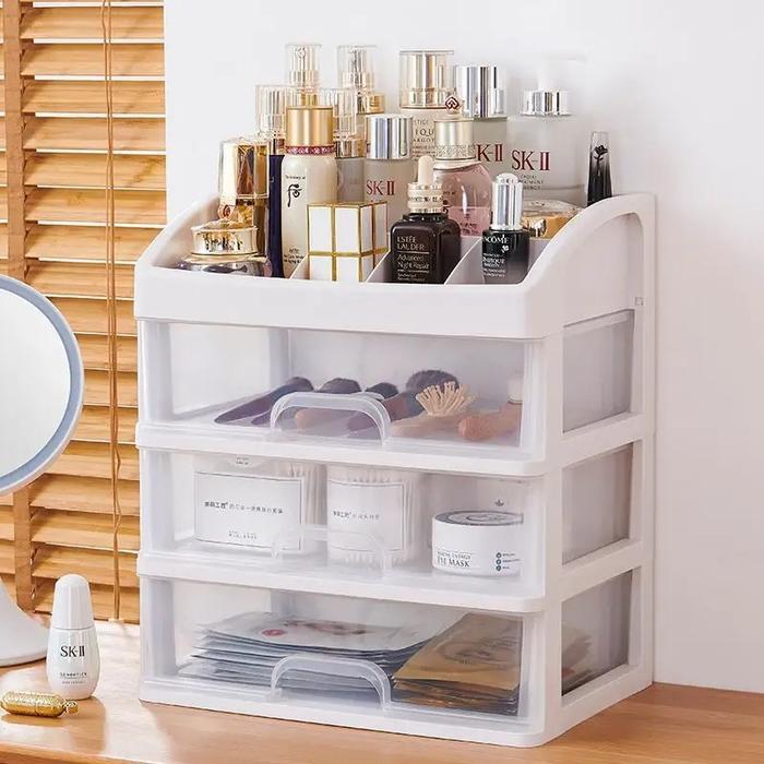 Storage Box Organizer Plastik Portable Tempat Kosmetik Make Up #Gratisongkir