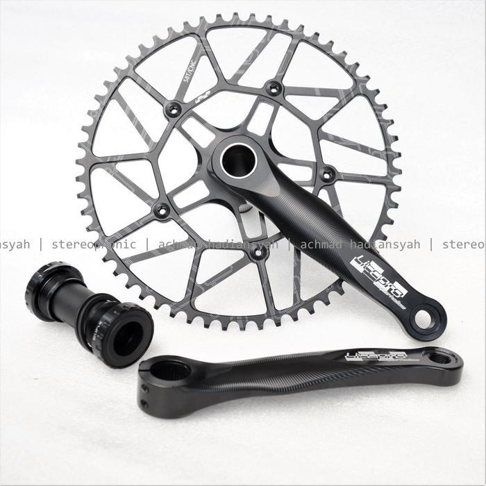 Crank Litepro Super Hollow Super Light ONLY 625 gram Chainring 58T 56T