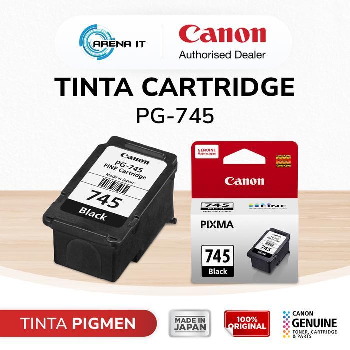 Tinta Original Canon 745 Black PG745 - Tinta Canon MG2570s TS207 TS307 TS707 TR4570s TR4670s - Tinta