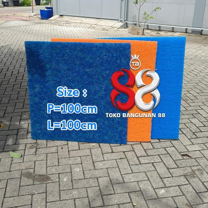 DISKON Japmat fishcomat orange Japmat fishcomat biru Japmat original size 100x100cm bagus