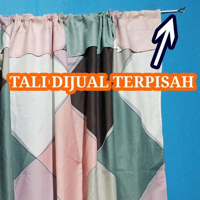 "New" gordeng kolong dapur katun premium Kain Katun tirai penutup