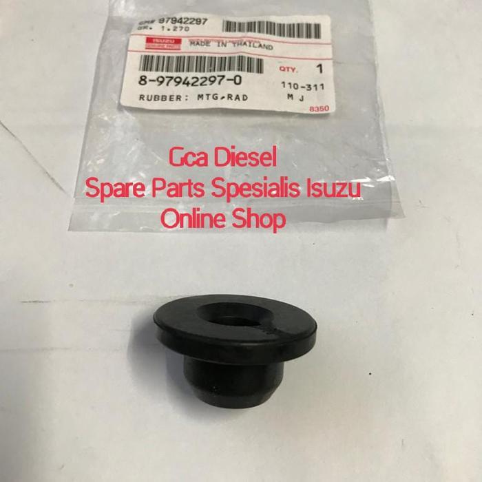 Karet Mounting Dudukan Bawah Radiator Dmax 4Jh 4Jh1 4Jj 4Jj1 Asli