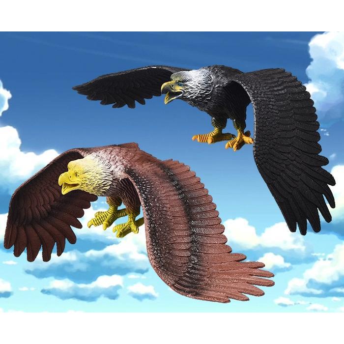 Figure Hewan Burung Elang Terbang Animal Model Eagle Toys Koleksi Pajangan Miniatur Mainan Binatang
