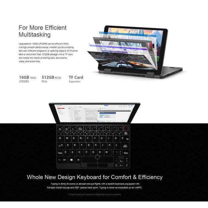 Promo Chuwi Minibook Intel N150 16/512Gb Ddr5 Nvme 8" Mini Yoga Laptop Windows 11 Global Version