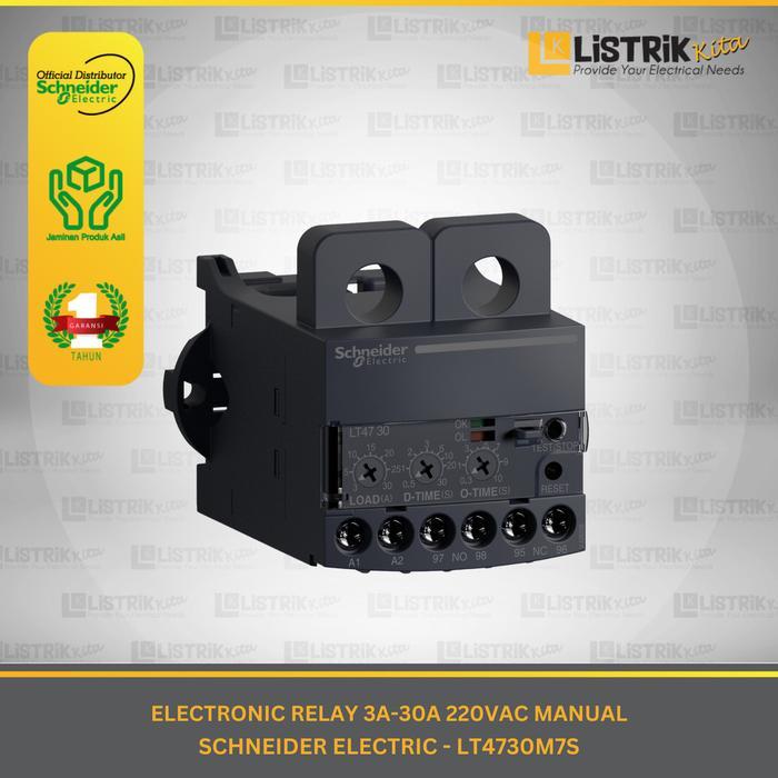 Schneider Relay 3 A 30A 220V Ac Man. R - Lt4730M7S Terbaru !!