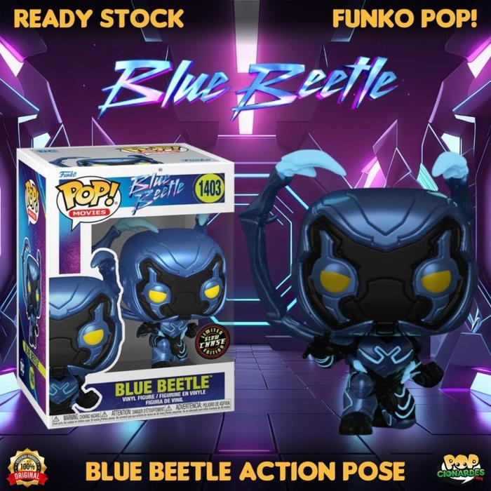 HOT SALE FUNKO POP MOVIES - BLUE BEETLE (2023) - BLUE BEETLE CHASE #1403 TERMURAH