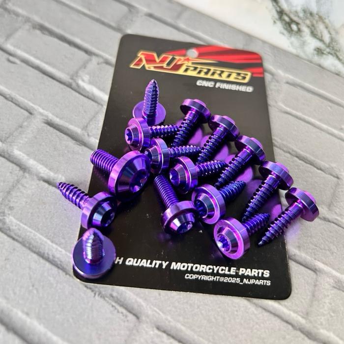 (15 Pics) 1 Set Baut Probolt Body Nmax Baut Body Nmax Titanium Motorcycle