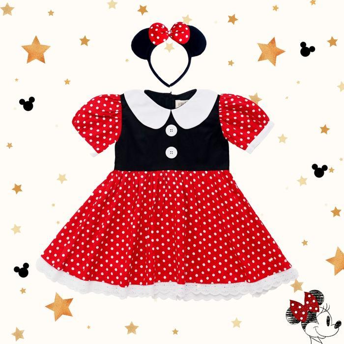 Tawana - Minnie Mouse Dress Dress Minnie Mickey Mouse Terbaru 