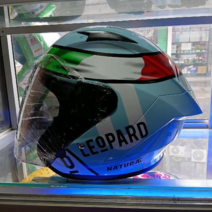helm half face leopard tosca