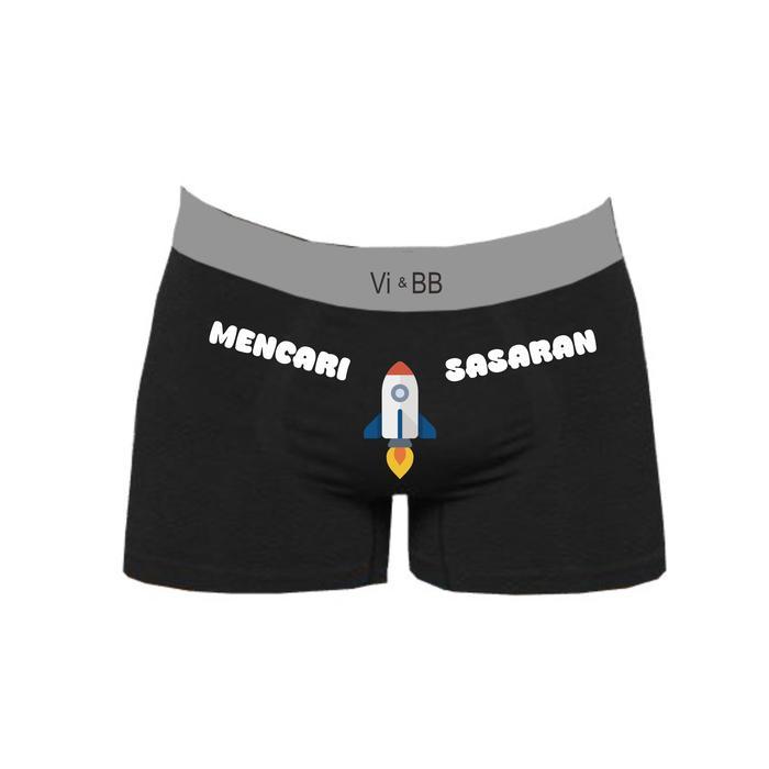 Dalam Pria Custom Celana Dalam Pria Boxer Custom Desain Foto Roket - Ukuran M Custom Boxer Custom Fo