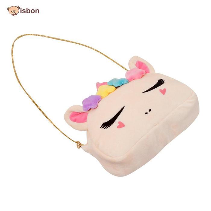 Anak Sling Bag Tas Anak Sling Bag Unicorn Tempat Barang Tas Mini ISTANA BONEKA - peach Bag Unicorn T