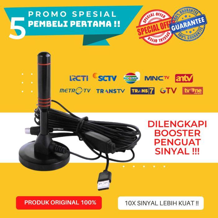 Antena Indor Tv Digital Usb Booster Antenna Indoor Stb Atsc Dvb-T Dvb-T2 Isdb Dengan Penguat Sinyal