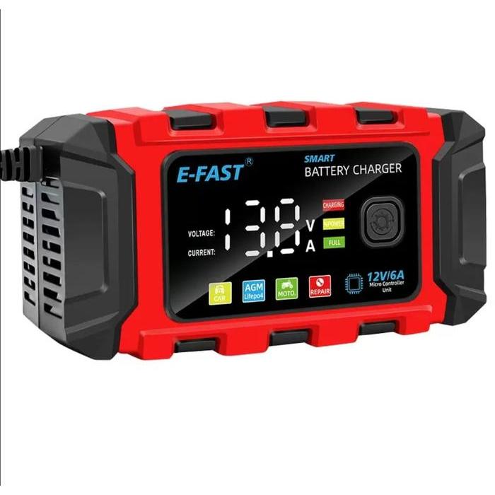 Efast as aki Mobil Motor 12V 6A Repair Aki Otomatis/Charger Aki Intelligent Automatic- TK-360