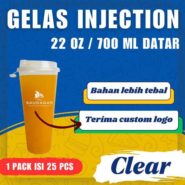 Ada Stok Gelas Cup PP Injection 22 oz / Gelas Thinwall 650 ml
