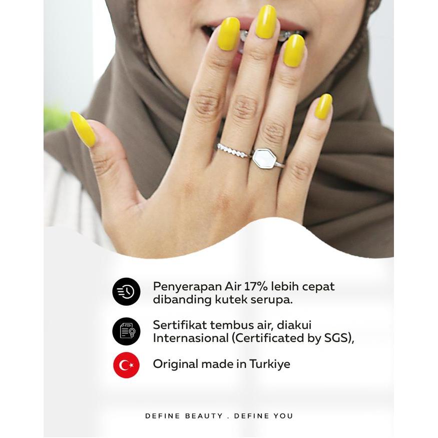 Promo Special Deals Kutek Halal Difra Nail Polish Cat Kuku Minevital Versi Kecil Kutek Halal