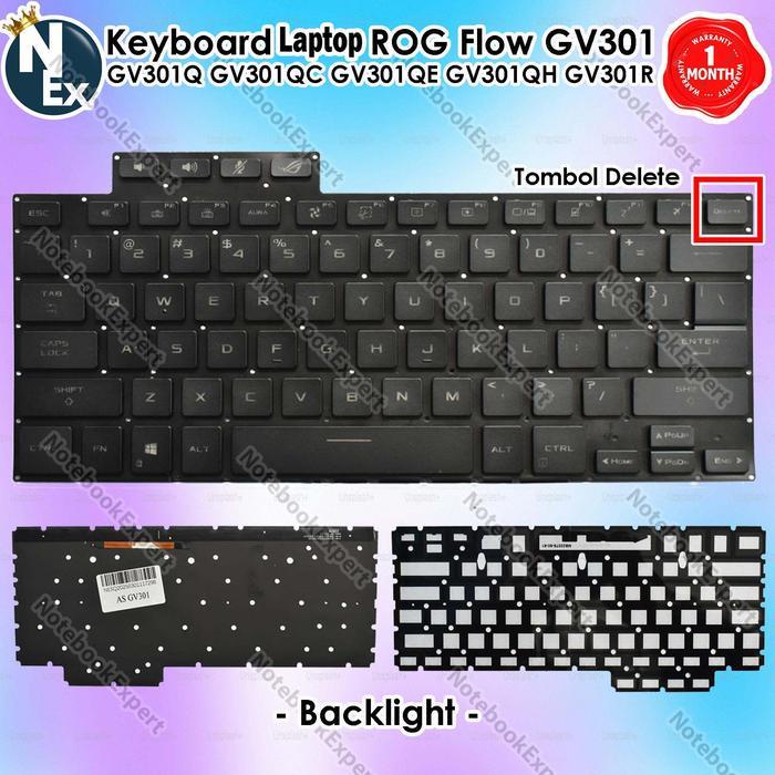 Keyboard Rog Flow X13 Gv301 Gv301Q Gv301Qc Gv301Qe Gv301Qh Gv301R Backlight