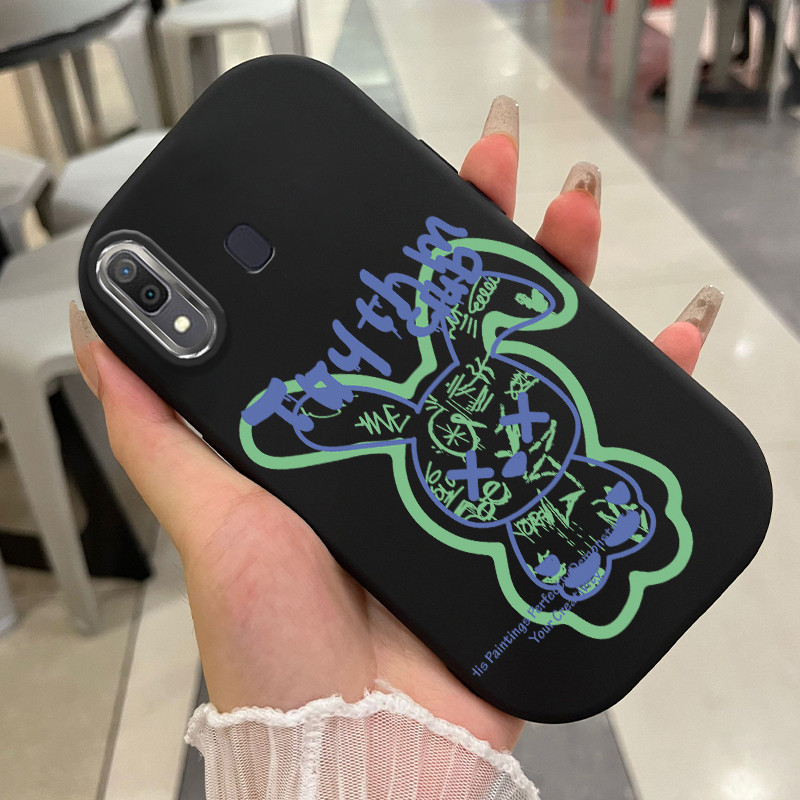 Casing Hp Untuk Samsung Galaxy A20 A30 M10s Case Casing Beruang yang rusak pola Kerang gemuk ponsel 