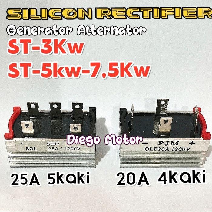 SILIKON RECTIFIER DINAMO LISTRIK GENSET ST3KW ST5KW ST7,5KW PETAK