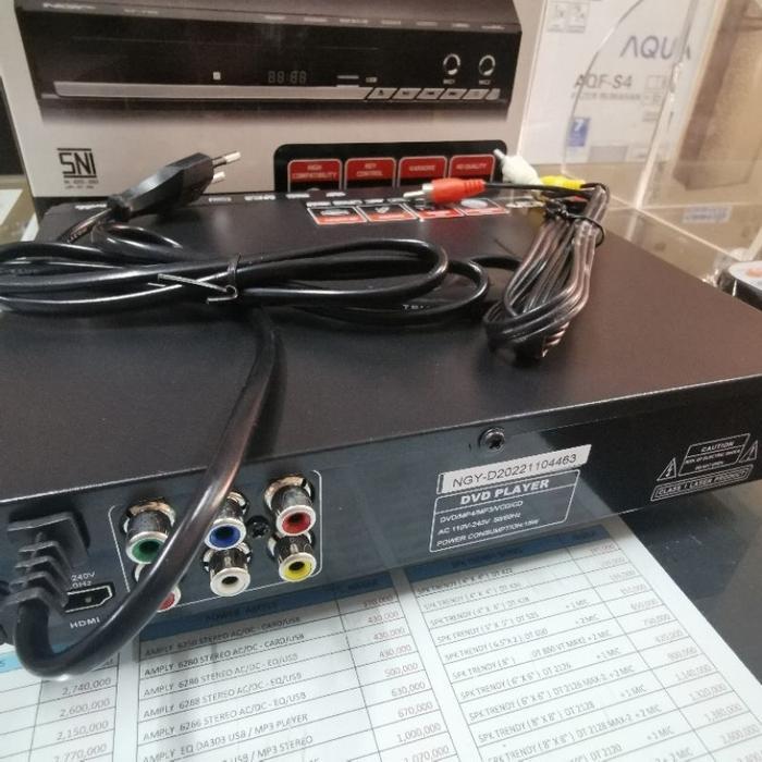 Premium Dvd Player Nagoya Ngy Sf 766 Sf766 Steel Body Bodi Full Besi Usb Ripping Cd R Rw Mp3 Mp4