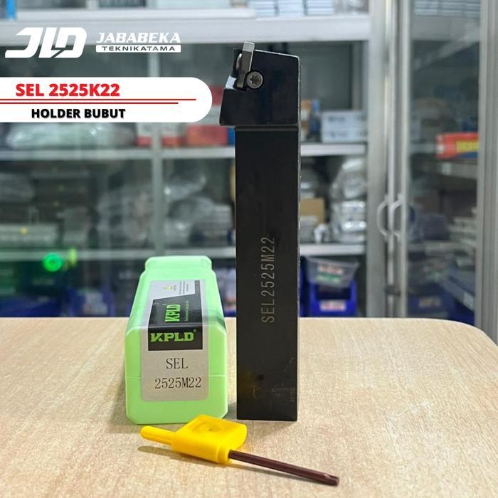 Sel 2525M22 Holder Ulir Gagang Bubut Drat Ulir Luar Insert Er 22 Pisau Bubut Ulir Luar