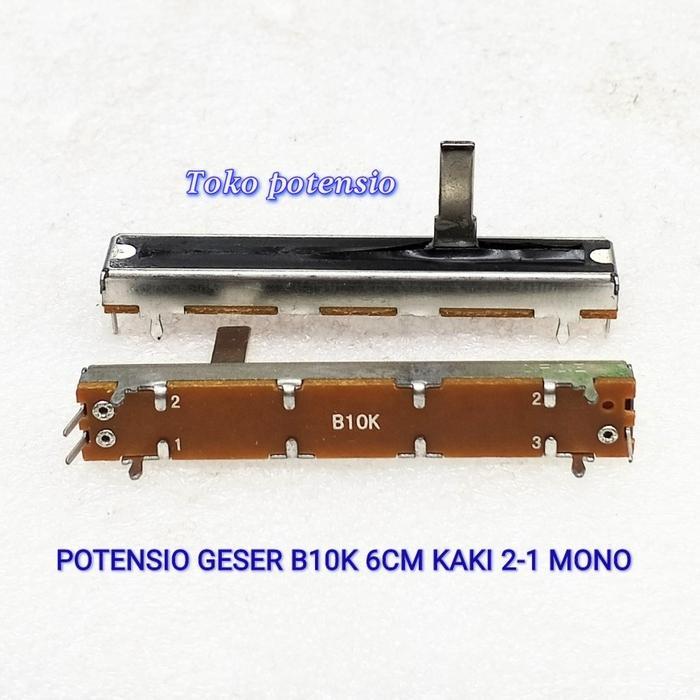 TERMURAH POTENSIO GESER 6CM B10K KAKI 2-1 PROMO