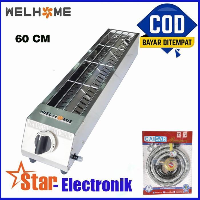 Welhome WKB-S50 dan WKB-S65 Kompor Panggangan Sate Tekanan Rendah