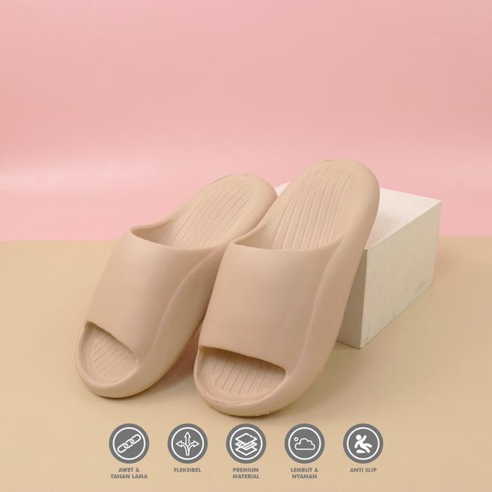 TERMURAH ( HOMME ) SLOP WANITA / SANDAL WANITA KEKINIAN / SANDAL VIRAL WANITA TERLARIS PROMO