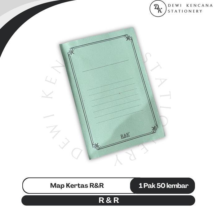 "New" Map Kertas R&R / Stopmap Kertas Folio 1 Pak isi 50 Lembar