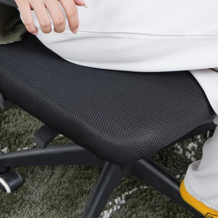 Informa Zidan Kursi Kantor Sandaran Rendah - Hitam Kursi Kerja Putar Jaring Perabot Kantor Tempat