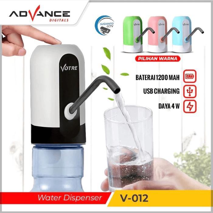 Pompa Air Galon Elektrik Votre V012 USB Isi Ulang Warna Pink