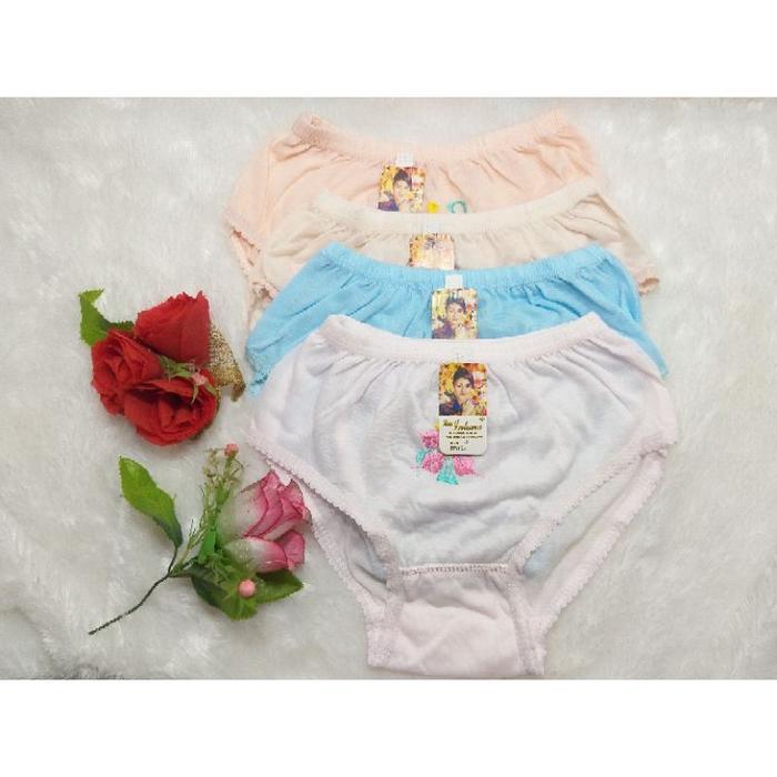 (M L XL 3L 4L) 12 pcs cd wanita lusinan putri yuliana bordir