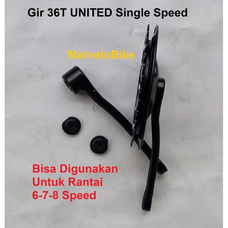 Crank Gir Sepeda Lipat Bmx Fixie Mini 36T United Single Speed