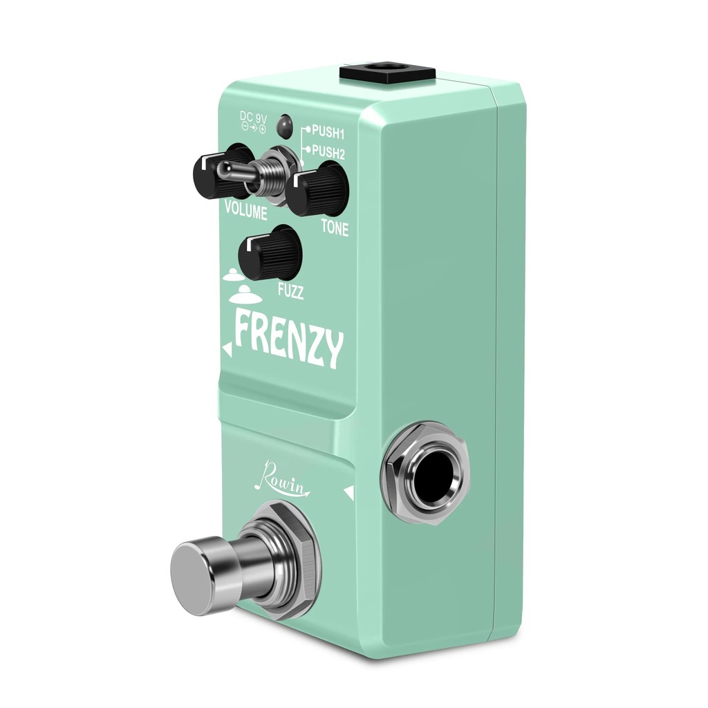 Super Recommended Rowin Tiny Classic FRENZY Electric Guitar Pedal Fuzz Volume Nano G-fuzz Mini Full