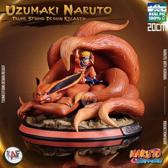 ` Statue Action Figure Uzumaki Naruto on Kurama Tsume Studio Design Recast