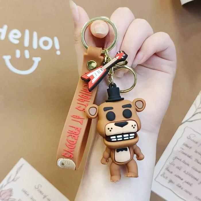 HOT SALE FNAF FIGURES KEYCHAIN SUNDROP MOONDROP FREDDY BONNIE CHICA ACTION TERMURAH
