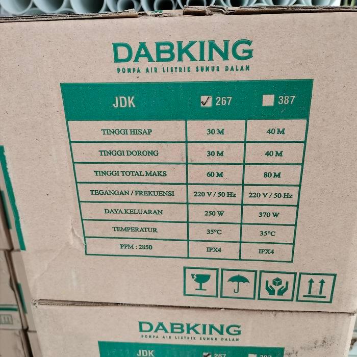 Pompa Air Jet Pump Dabking Jdk 267 Buat Kedalaman 30 Meter As Stainless 304 Bergaransi Terlaris