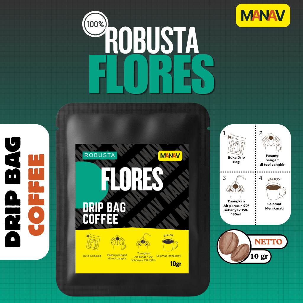 Kopi Robusta Flores - Kopi Drip Bag Robusta Flores / Drip Bag Coffee Robusta Flores