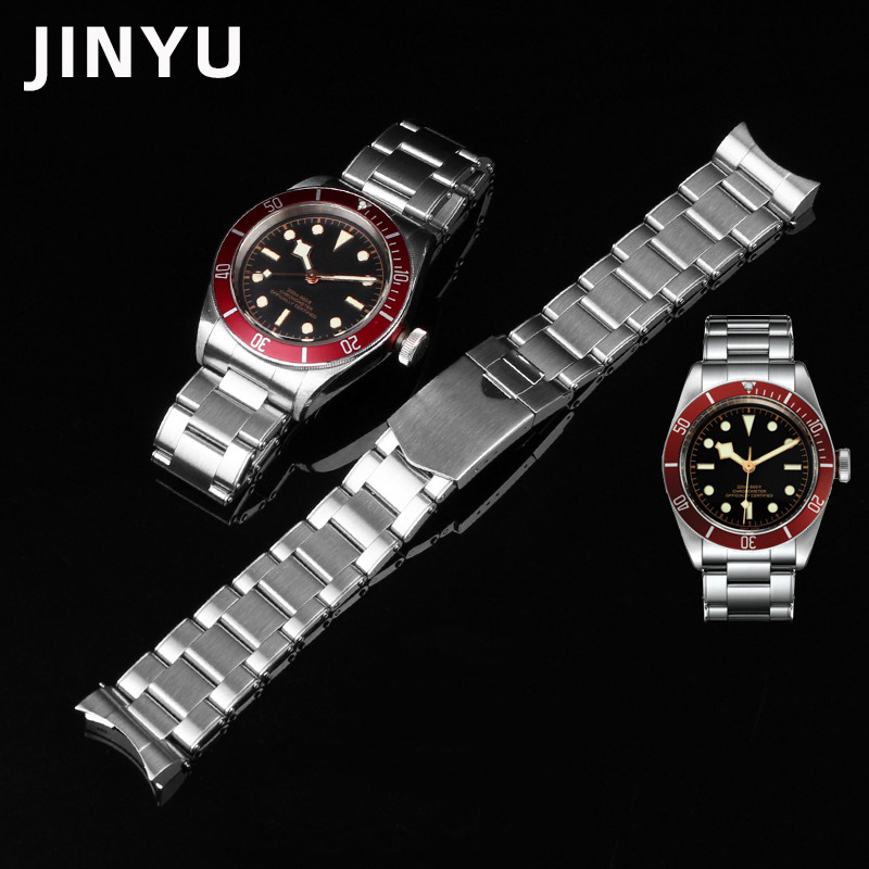 Solid Stainless Steel Watchband For Tudor Black Bay 79830 79730 79220R Heritage Chrono Watch Strap