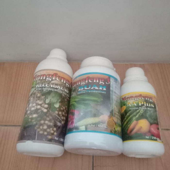 Pupuk Kelengkeng Nongfeng Paket Kelengkeng Booster 3 botol - Berbuah Sepanjang Tahun pupuk Tanah