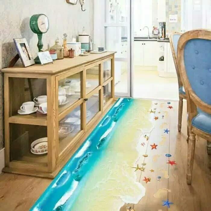 Sticker 3D Lantai Floor Sticker
