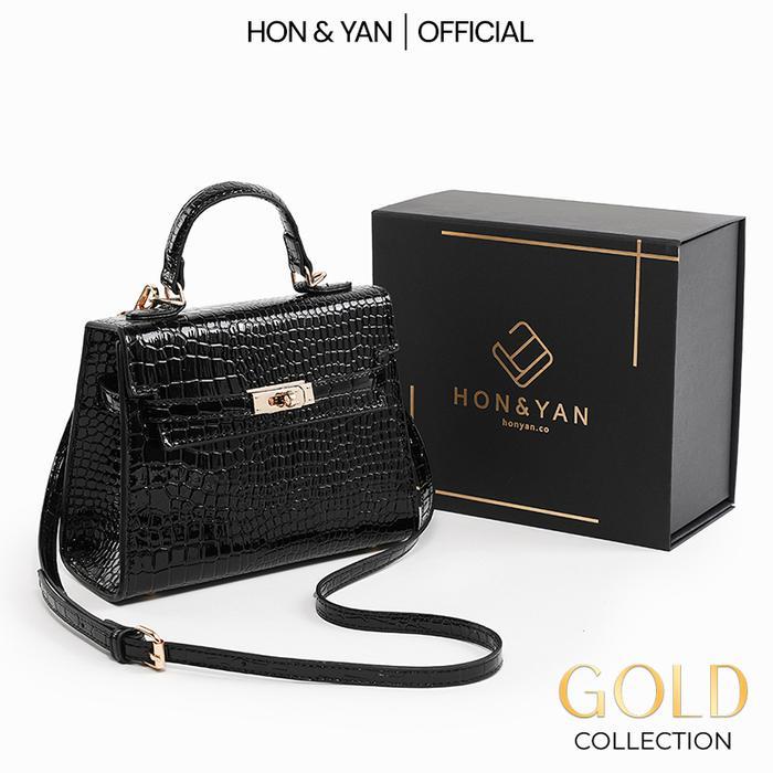 Elizabeth - [Gratis Box] Gold Tas Selempang Wanita Lauren Handbag Terbaru Original Branded Import