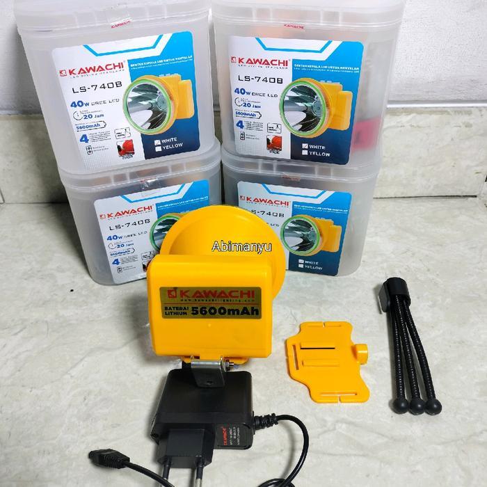senter kepala selam kawachi 40 watt body kuning ly 740