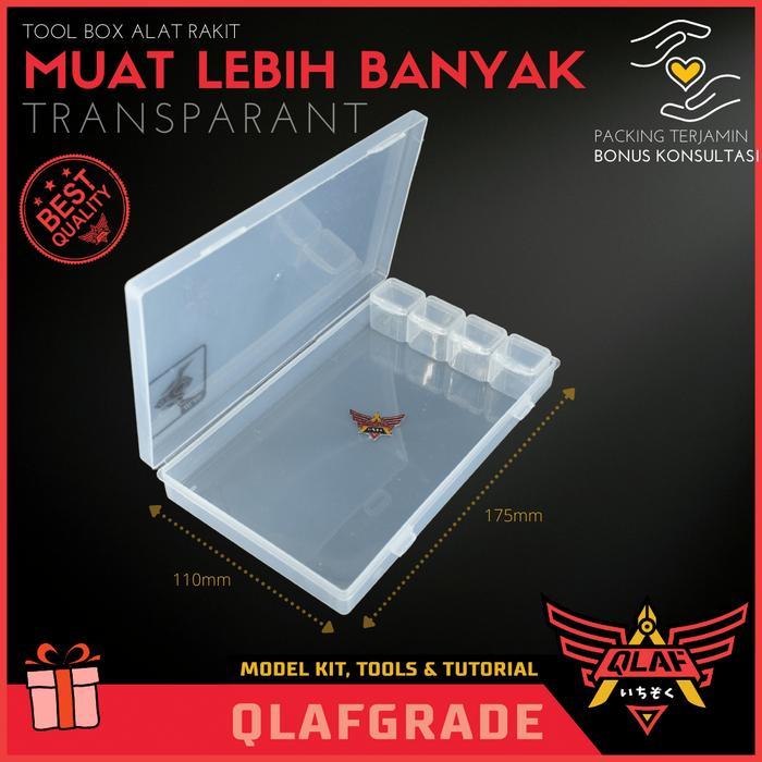 Tool Box Alat Rakit - Kotak Penyimpanan Transparant Compartment Model Kit Gundam Tools Diskon Sale