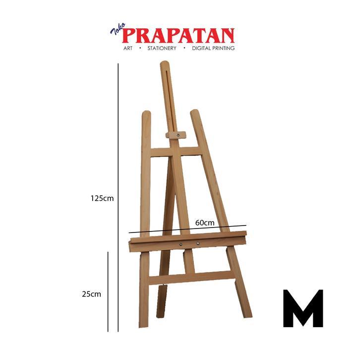 Premium Standar Lukis Kaki Tiga Prapatan / Painting Easel Original