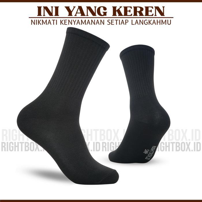 Kaki Old School Kaos Kaki Old School Panjang, Polos, Size - Black