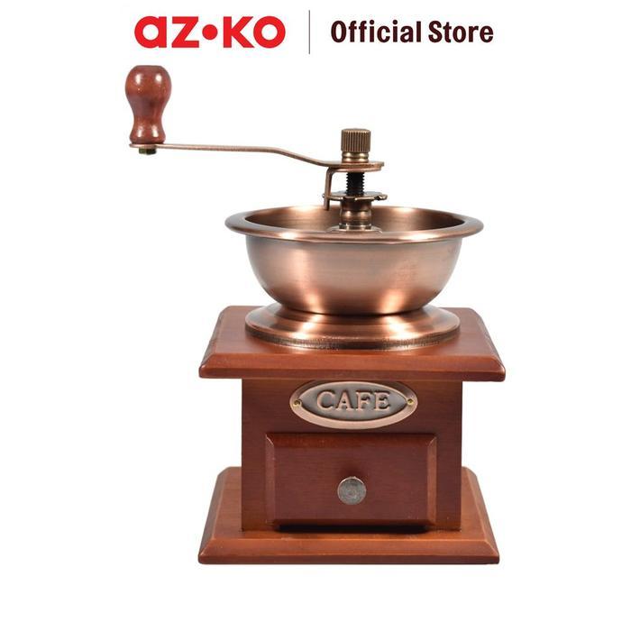 Penggiling Kopi Manual dengan Pengaturan Kehalusan Gilingan Stainless Steel