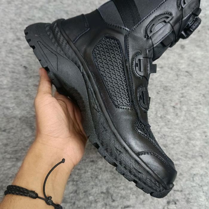 Sepatu PDL Hitam LIBRA Tali Putar Model BOA / Sepatu PDL Hitam Tali Putar