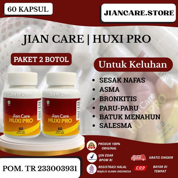 HUXI PRO JIAN CARE HUXI PRO ORIGINAL Obat TBC,Asma,Batuk Keronis DLL 2 Botol